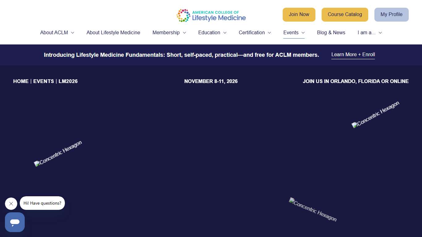 Lifestyle Medicine Conference 2026 | Orlando, FL and Online